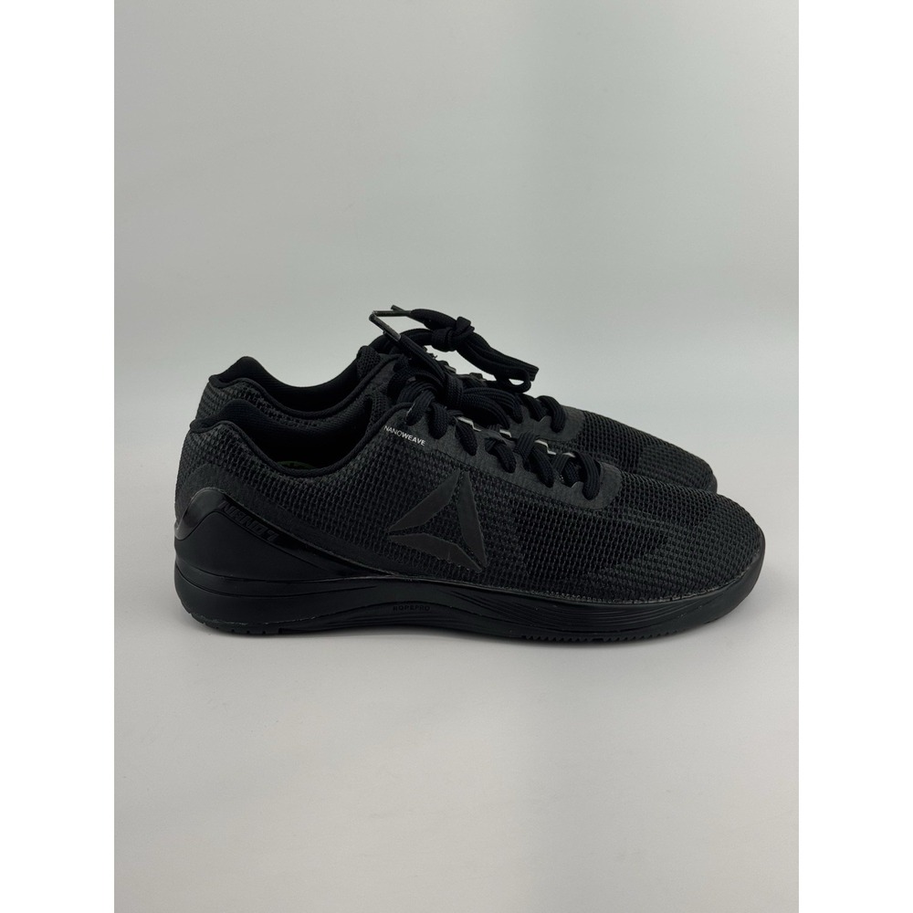 Reebok CrossFit Nano 7 Women's Triple Black Shoes Sneakers Size 9.5 Medium Fit